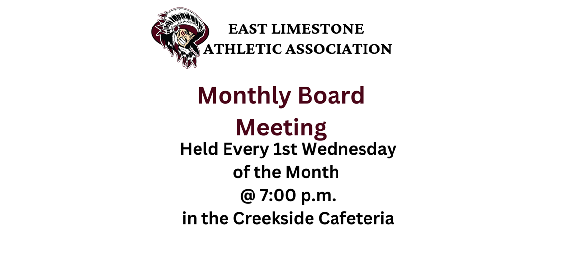 Monthly Board Meeting 1st Wednesday @ 7